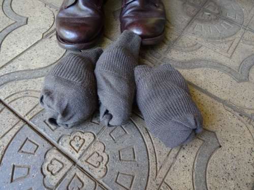 1980'S BOOTS AND SOCKS 7-8