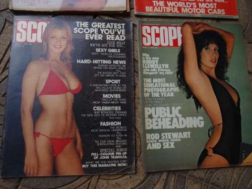 4 X 1978 SCOPE MAGAZINES.