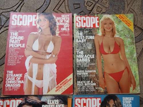 4 X 1978 SCOPE MAGAZINES.