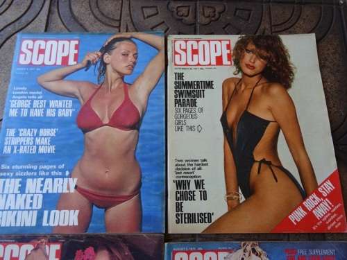 4 X 1977 SCOPE MAGAZINES.