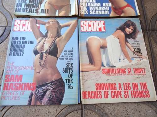 4 X 1977 SCOPE MAGAZINES.