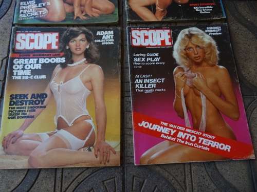 4 X 1982 SCOPE MAGAZINES.