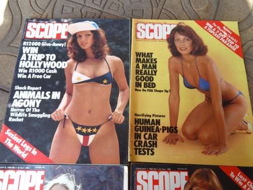 4 X 1980 SCOPE MAGAZINES.