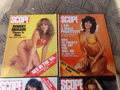 4 X 1980 SCOPE MAGAZINES.