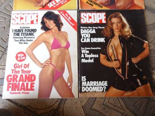 4 X 1980 SCOPE MAGAZINES.