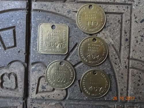 JOHANNESBURG MUNICIPALITY TRAMWAY TOKENS