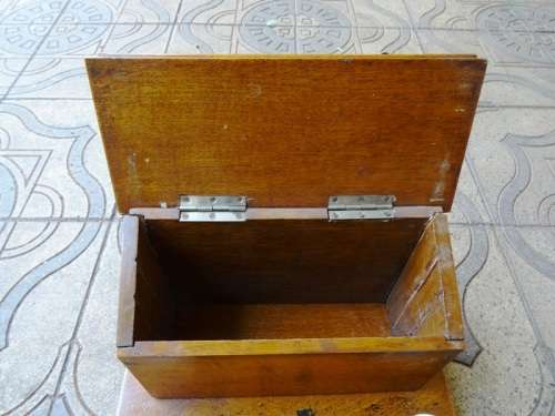 VICTORIAN OAK WRITING STORAGE BOX