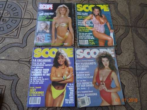 4 X VINTAGE SCOPE MAGAZINES.