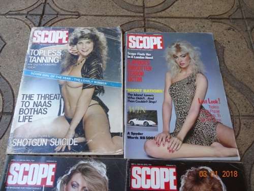 4 X VINTAGE SCOPE MAGAZINES.
