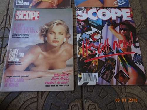 4 X VINTAGE SCOPE MAGAZINES.