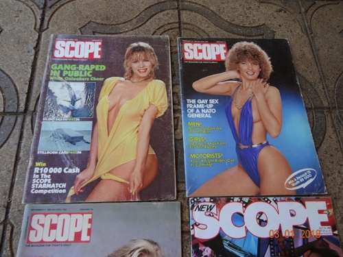 4 X VINTAGE SCOPE MAGAZINES.