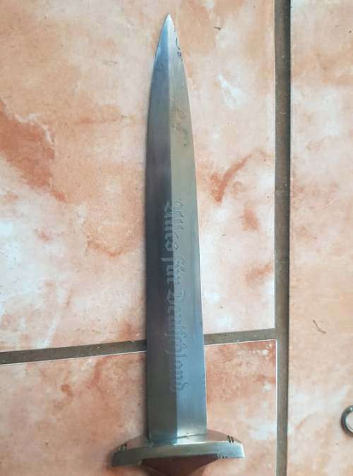 RARE EARLY TRANSITIONAL WW 2 GERMAN NAZI  SA DRESS DAGGER FW HOLLER RZM M7/33, 1937-1942