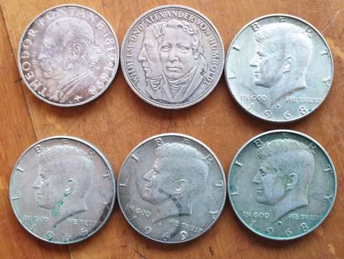 GERMAN AND AMERICAN SILVER COINS