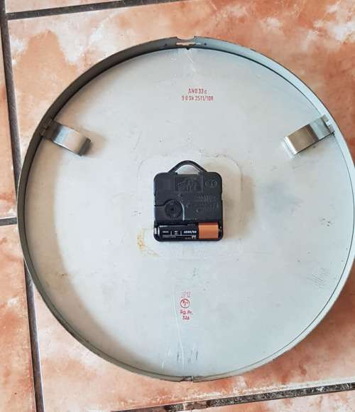 VINTAGE METAL SIEMENS CLOCK, 275 MM