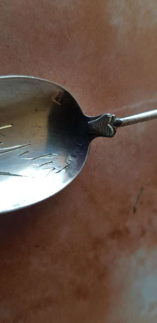 ANTIQUE WW1 IMPORTANT BATTLES OF FRANCE ENGRAVED TEASPOONS