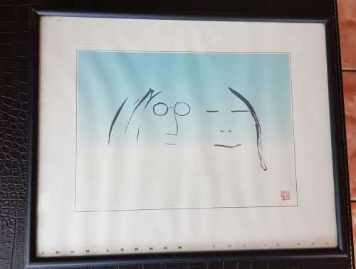 VINTAGE HALLMARK JOHN LENNON ART PRINT 240 X 190 MM
