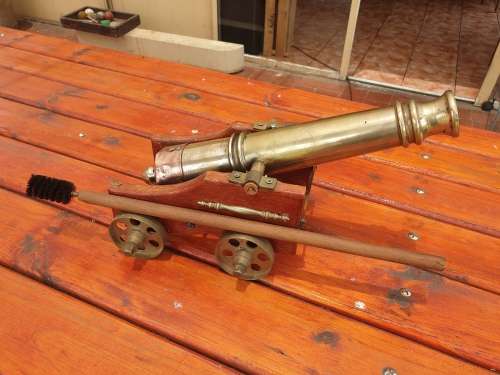 VINTAGE 19 MM WORKING BP SIGNAL CANNON 6.5 KG, 420 MM