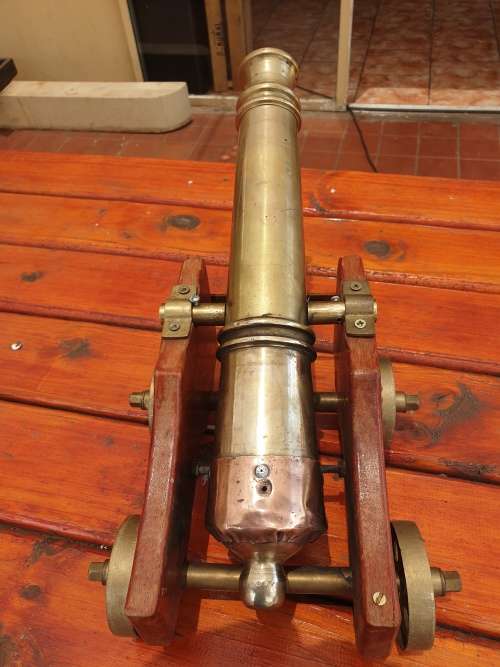 VINTAGE 19 MM WORKING BP SIGNAL CANNON 6.5 KG, 420 MM