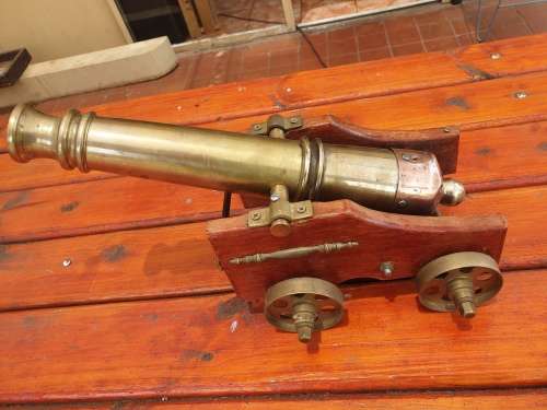 VINTAGE 19 MM WORKING BP SIGNAL CANNON 6.5 KG, 420 MM