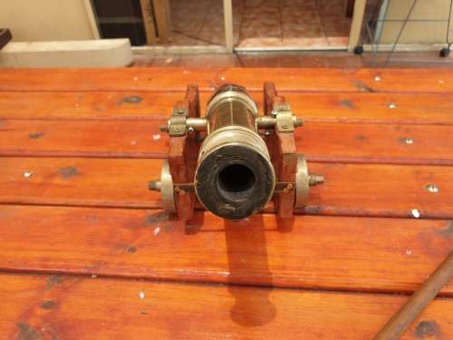 VINTAGE 19 MM WORKING BP SIGNAL CANNON 6.5 KG, 420 MM