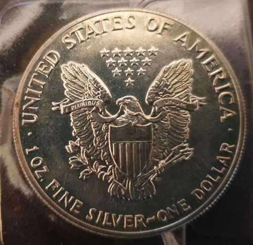 1989 US SILVER EAGLE DOLLAR UN .999
