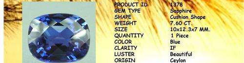 7.6CT KASHMIR BLUE SAPPHIRE!!!!!!!!!!