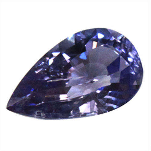 Verified 1.30ct Gorgeous Pear-Cut Blue Violet Tanzanite