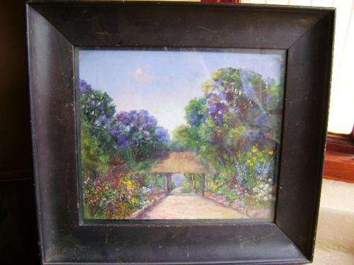 GREAT A. THOMAS OIL PAINTING 'RONDAVELS"