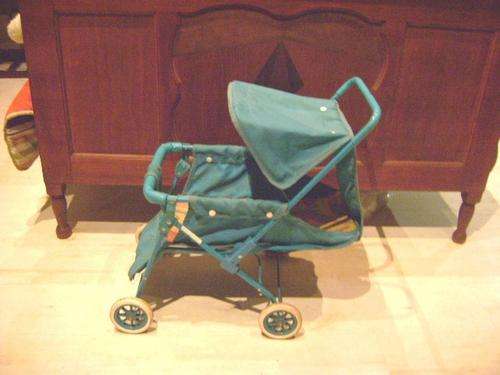 VINTAGE FABRIC DOLLS PRAM FULLY ADJUSTABLE