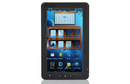 7" 4Gig Ebook Reader with MP3/MP4/AVI + 4700+ Free Books!