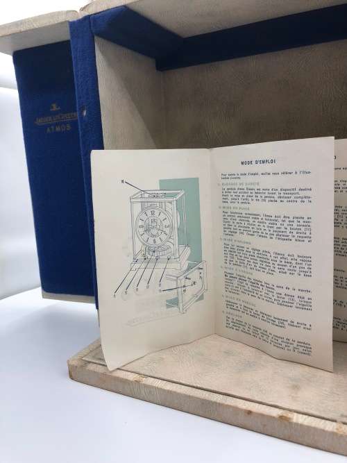 Swiss Jaeger LeCoultre Atmos Clock with original box - no reserve!