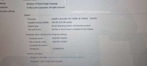 HP 15-BS015DX - Intel Core i5 7th Gen, 8Gb DDR4 Ram, 240Gb SSD, Windows 10 Home x64