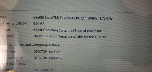 **Toshiba Satellite C50 - Intel Core i3-4005U || 240GB SSD || 8GB  DDR3L Ram || Windows 10 HSL x64**