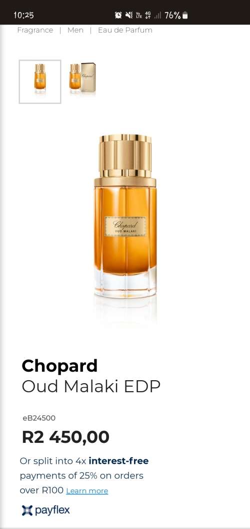 CHOPARD - OUDH MALAKI RETAILS R2450
