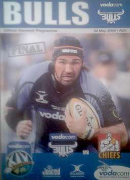 Bulls vs Chiefs, 30 May 2009, Super 14 Final Rugby Programme