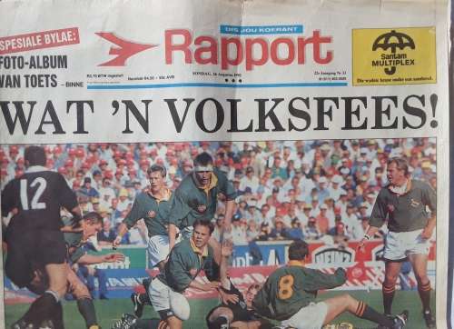 Springboks v All Blacks 1992