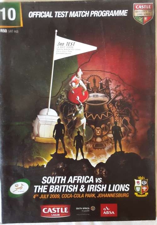 Springboks vs British & Irish Lions 2009 Match Program