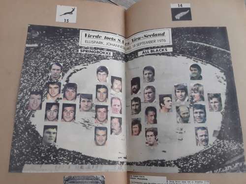 1976 New Zealand Rugby Tour to South Africa Scrapbook/Plakboek