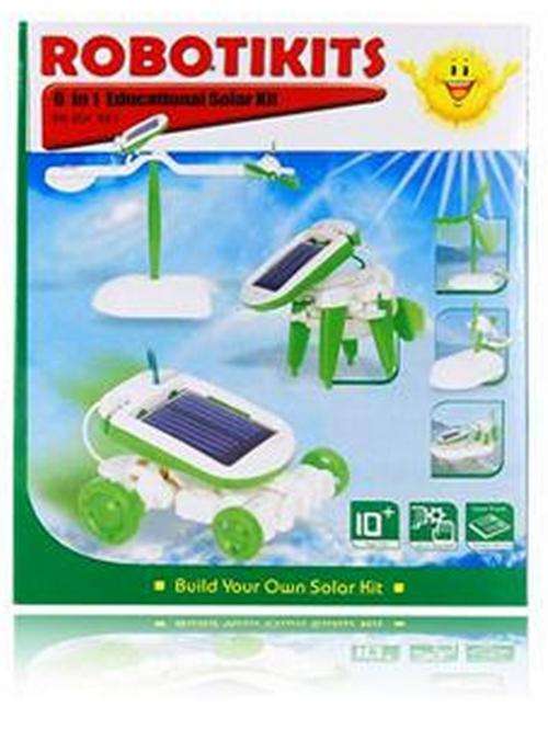 ***Perfect Christmas Gift***6-in-1 Solar Robotikit