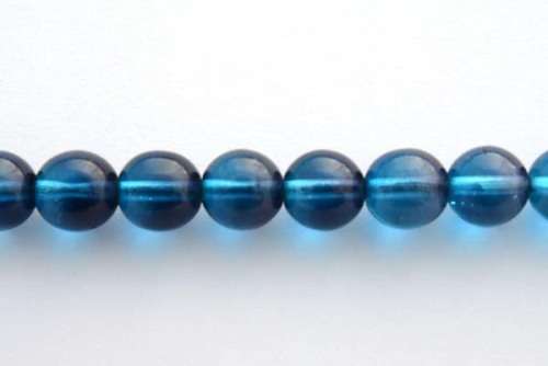 Czech glass beads, teal, 8mm, 10pcs