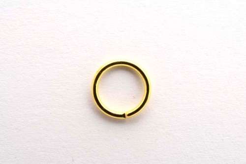 Jump rings (thick), gold tone, 9mm, 50pcs