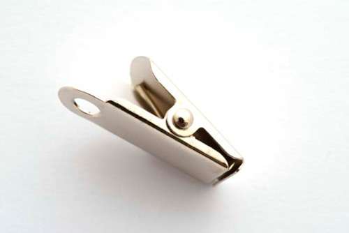 Table weight clip, antique silver, 30x10mm, 4pcs