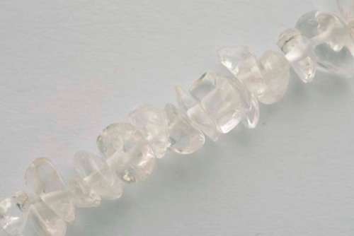 Quartz crystal chips, 40cm strand