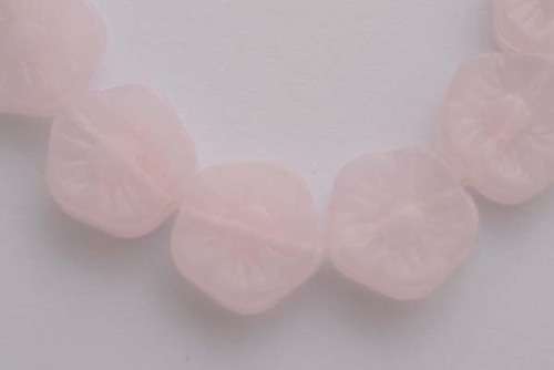 ~SALE~Glass flower beads, pink, 15mm, 1pc