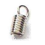 Cord spring, 10mm, nickel, 10pcs