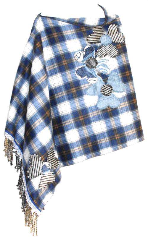 LADIES ASYMMETRICAL PONCHO - Free Size