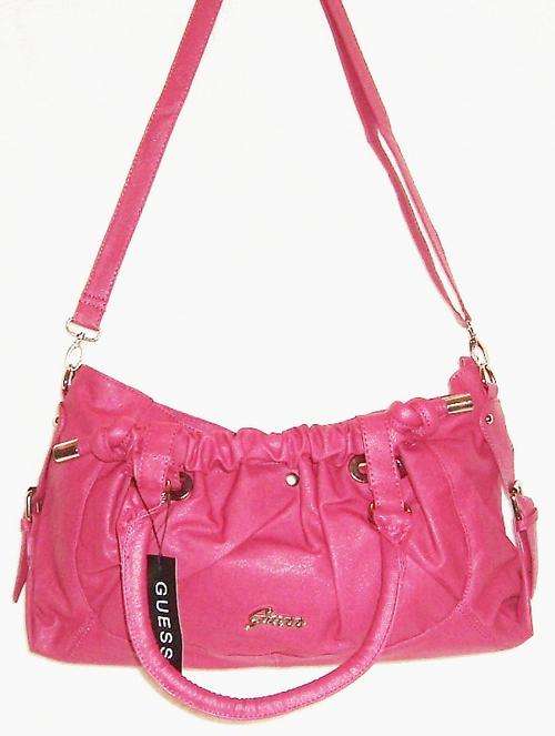 STYLISH WITH REMOVABLE SHOULDER STRAP - " Guess Styled - Dark Pink Colour "