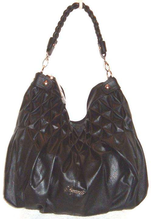 Handbag - "UNUSUAL"  PLAITED HANDLE & TOP FRONT SIDE SMOCKED