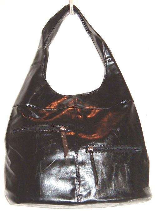 SPECIAL ! - YEARLY STOCK CLEARANCE ! - HANDBAG TRENDY HOBO STYLING !  - " Colour Black "