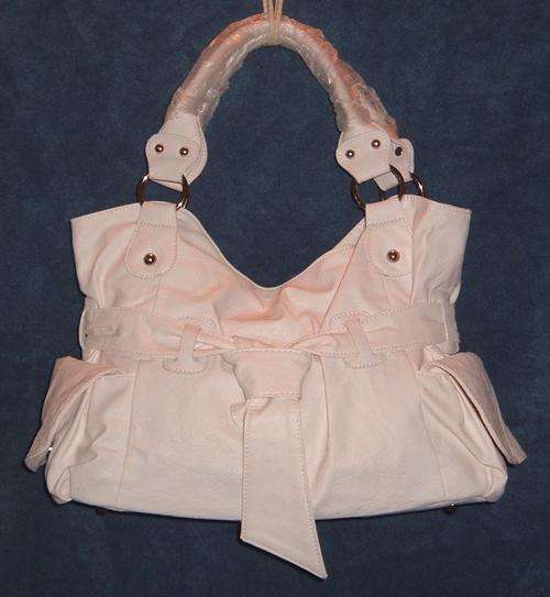 " FREE SHIPPING SPECIAL ! " - Handbag  - INTERESTING DETAILING - White